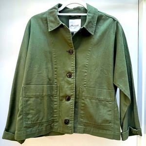 Madewell Pomeray Chore Jacket - color: Pine